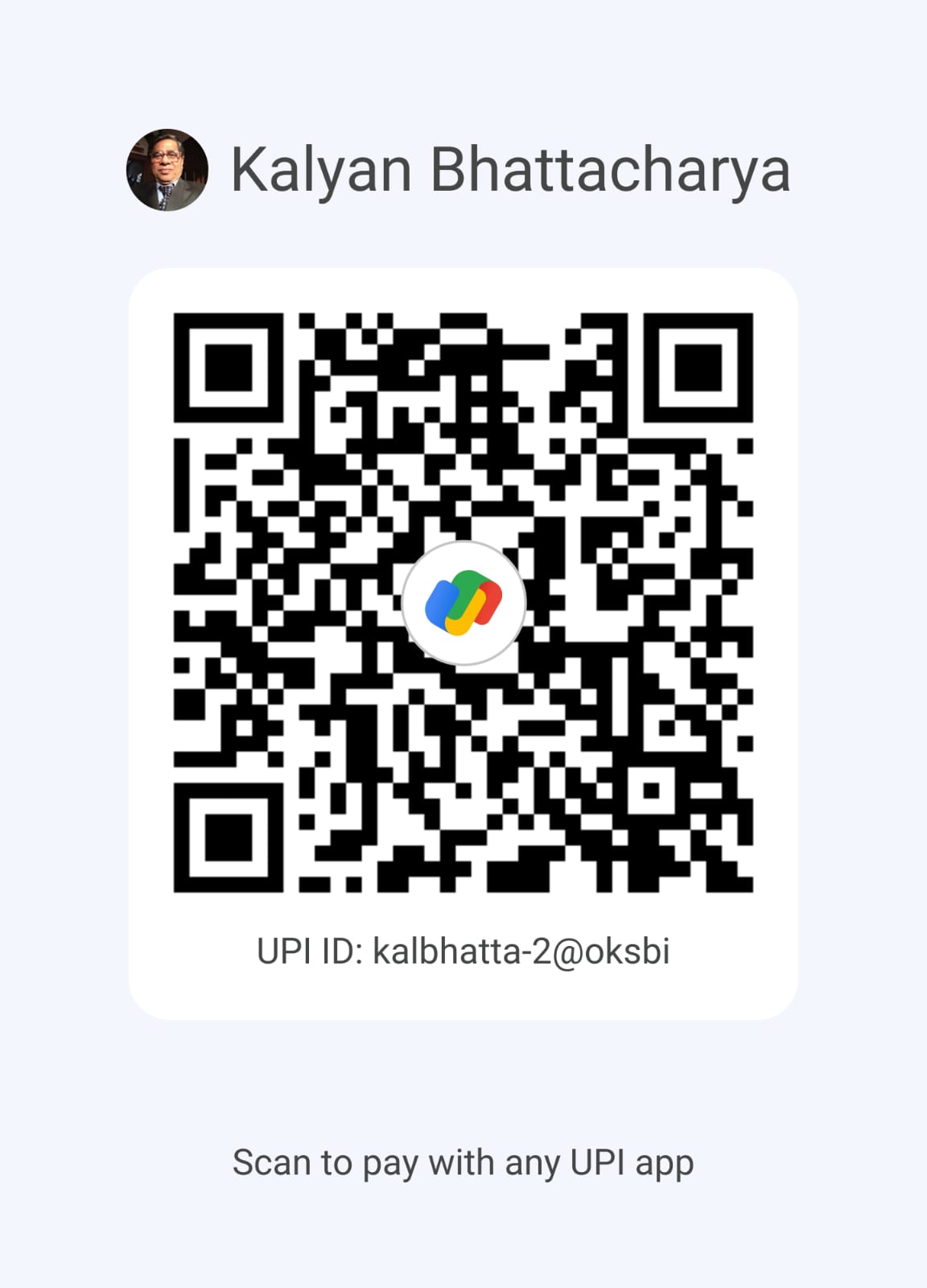 Kalyan Bhattacharya UPI QR Code